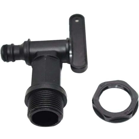 YMYNY Kunststoff-Wassertank-Wasserhahn, IBC-Lagertank-Adapter, Gartenschlauch-Wasserhahn-Adapter, Regenwassersammler, Kraftstoff