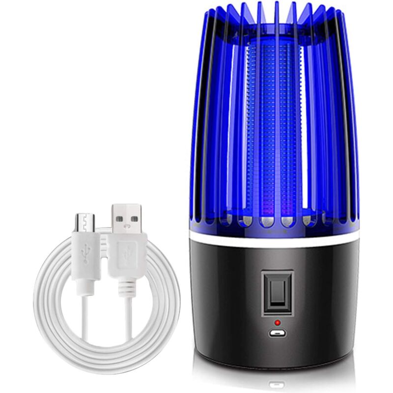 Ymyny - Lampe anti-moustiques, rechargeable, portable, usb, électrique, répulsif, insecticide, tueur, pour intérieur, cuisine, chambre à coucher,