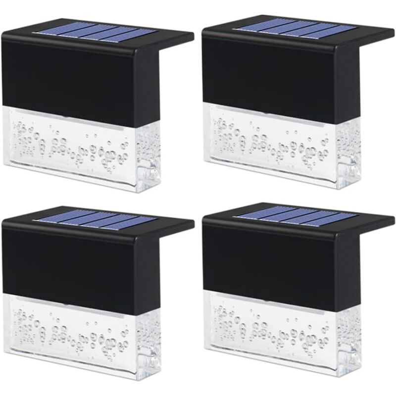 Lampes solaires de jardin, lampes murales solaires étanches, lampe solaire de terrasse à led, lampe de sol d'escalier, lampe de clôture de jardin,