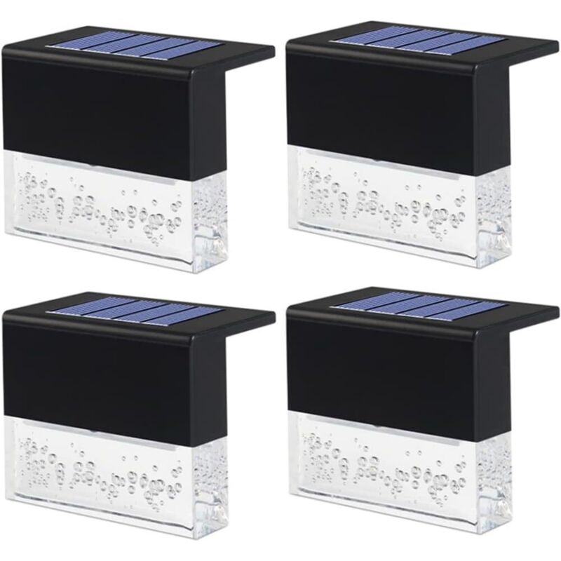 Lampes solaires de jardin, lampes murales solaires étanches, lampe solaire de terrasse à led, lampe de sol d'escalier, lampe de clôture de jardin,