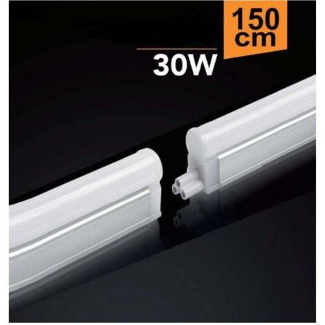 YMYNY LED Deckenleuchte Neon Lichtundurchlässig Unterschrank Verschiedene Lichttöne 30 Watt 150cm - Warmweiß -