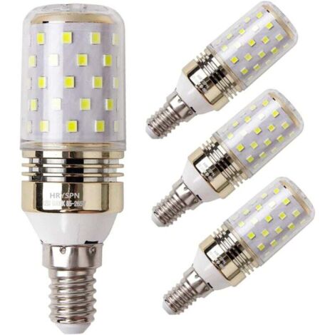 YMYNY LED-Maiskolbenbirne, E14, 12 W, Kandelaberbirne, entspricht 100 W, 1100 lm, Kaltweiß 6000 K, dekorative LED-Kronleuchterbirnen, nicht dimmbar (4er-Pack) [Energieklasse A++]