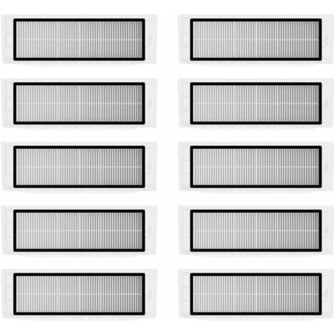 YMYNY Lot de 10 filtres HEPA pour aspirateur Xiaomi Roborock S6 S5 MAX S60 S65 S5 S50 S55 E25 E35(1 génération)