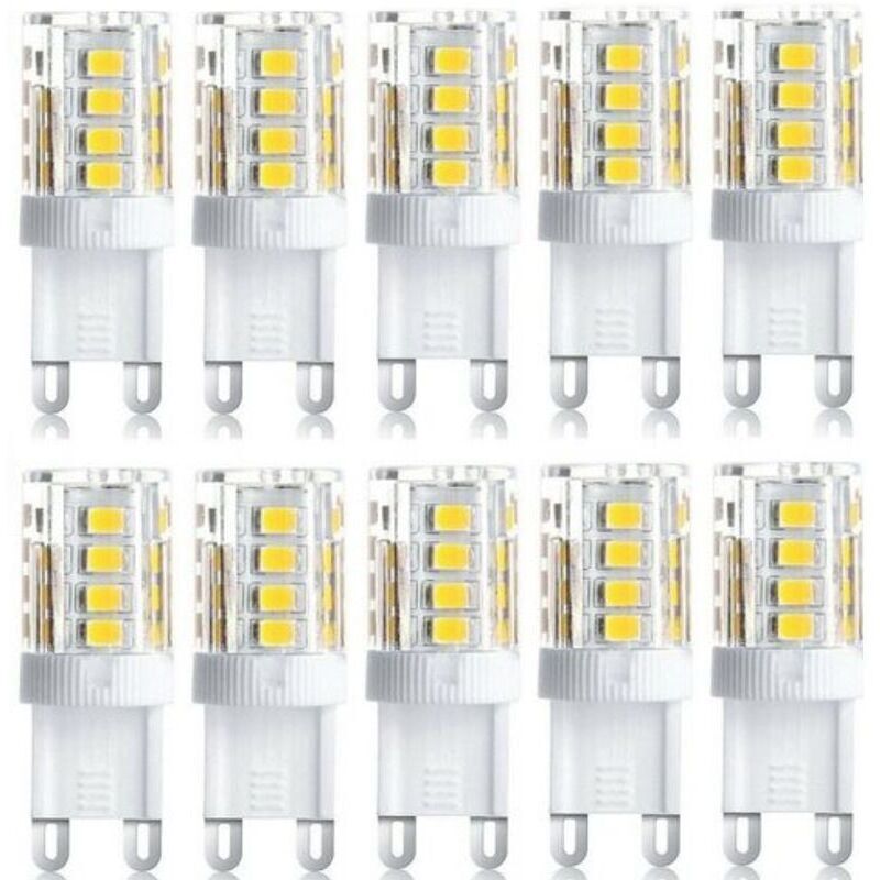 YMYNY Lot de 10 Projecteur LED, lumière décorative LED, ampoule LED G9, 5 W blanc chaud blanc froid, ampoules LED à économie d'énergie, ampoule