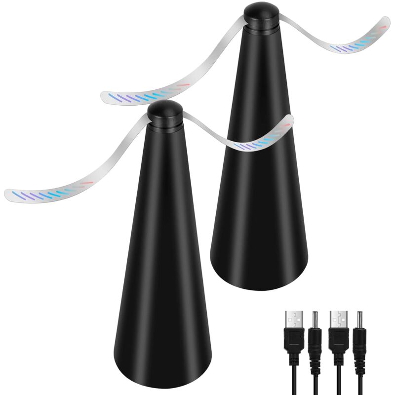 Ymyny - Lot de 2 ventilateurs anti-mouches, anti-moustiques sans produits chimiques, éloigne les mouches et les insectes des aliments, pour le