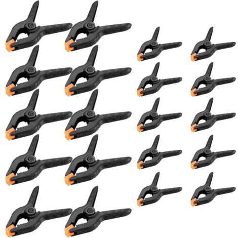 Pinces à Ressort à Boucle, Pinces à Ressort Ouvertes, Pinces D'outils Robustes En Acier Au Manganèse, Robustes, 6-28 Mm, Pour Garages, Cabanes, Cours Intérieures, Armoires (28 Mm), 10 Pièces