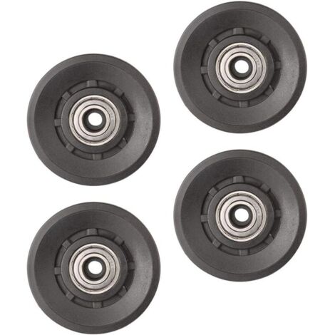 YMYNY Lot de 4,Universel Roulement Poulie de Roue pour câble Machine Gym équipement supplémentaire pour Porte de Garage(90 mm )