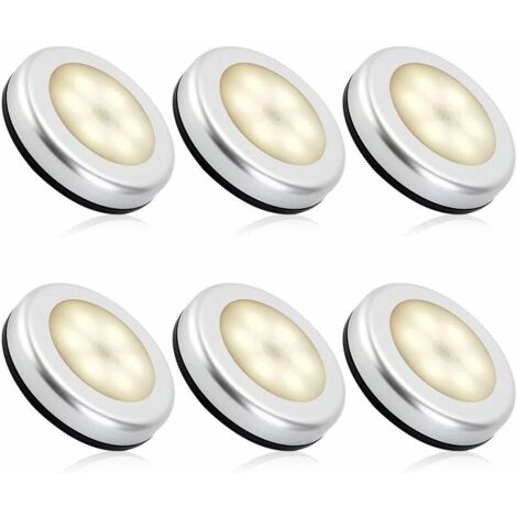YMYNY - Luz nocturna con sensor de movimiento para interiores, lámpara LED con pilas para escaleras, iluminación LED para armario, pasillo, dormitorio infantil, encendido y apagado automático, adhesiv
