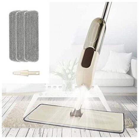 YMYNY Mikrofaser-Mopp mit 3 flachen Bodenreinigungsmopps -
