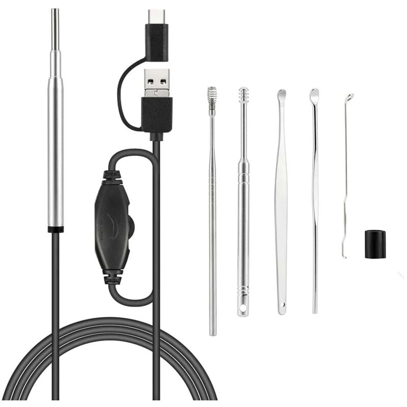 Ymyny - Mini caméra endoscopique médicale 3,9 mm, étanche, usb, pour inspection, pour téléphone Android otg, pc, endoscope oreille-nez