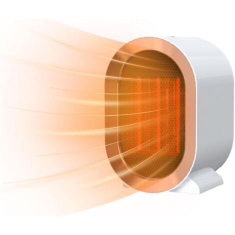 YMYNY Mini-Energiespar-Heizlüfter, elektrischer Heizlüfter, 1200 W Raumheizer mit für Wohnzimmer, Schlafzimmer, Badezimmer, Weiß