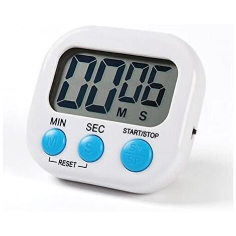 YMYNY Minuteur de cuisine magnétique avec grand écran LCD, minuteur pour cuisiner, étudier, alarme sonore et compte à rebours
