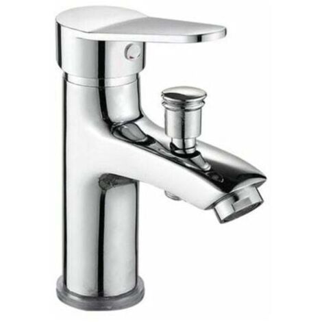 YMYNY Mitigeur Bains/Douche, Monotrou Chromé,Mitigeur monocommande Bain