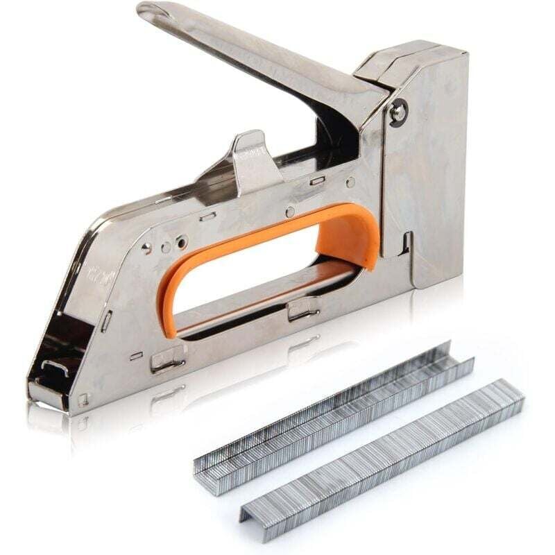 Image of Nageltacker, Tacker, mit 1000 Stück 8 mm U-förmigen Nägeln - Ymyny