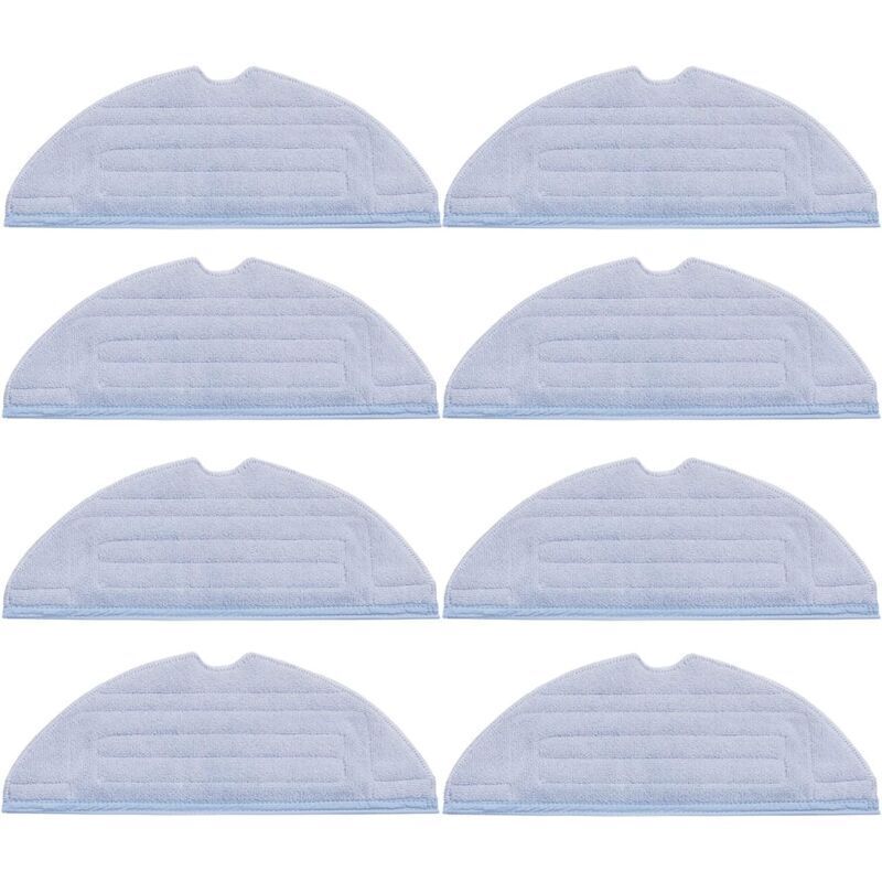 Pack of 8 replacement cloths for Roborock S7 T7S T7S puls G10 accessories, soft microfiber, washable and reusable - Ymyny