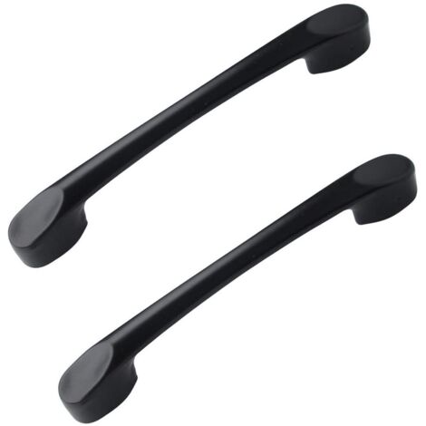 YMYNY paire de poignées de tiroir noires, poignées de cuisine noires, poignées de tiroir, poignées de meubles, poignées d'armoires de cuisine noires, pour armoires, tiroirs, cuisine, chambre (noir)
