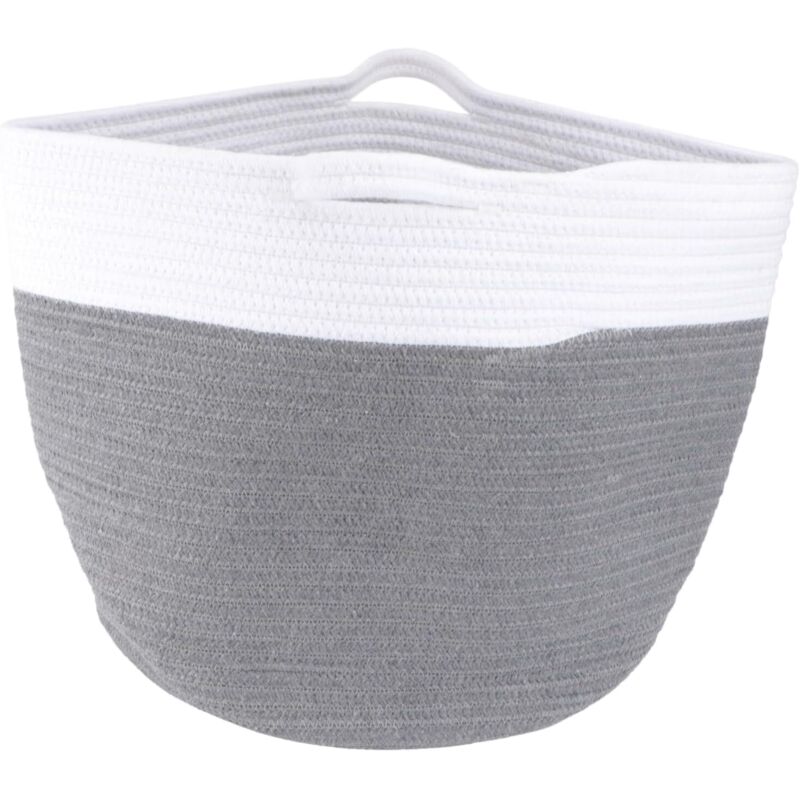 Pc Panier De Rangement Corde Panier Tissé Panier De Rangement Rond En Coton Panier à Linge Tissé Paniers De Rangement Pour La Maison Paniers De Bébé