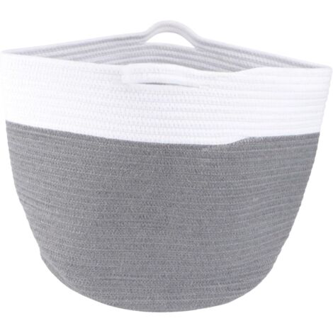 YMYNY PC Panier De Rangement Corde Panier Tissé Panier De Rangement Rond En Coton Panier À Linge Tissé Paniers De Rangement Pour La Maison Paniers De Bébé Pour Le Stockage Panier De