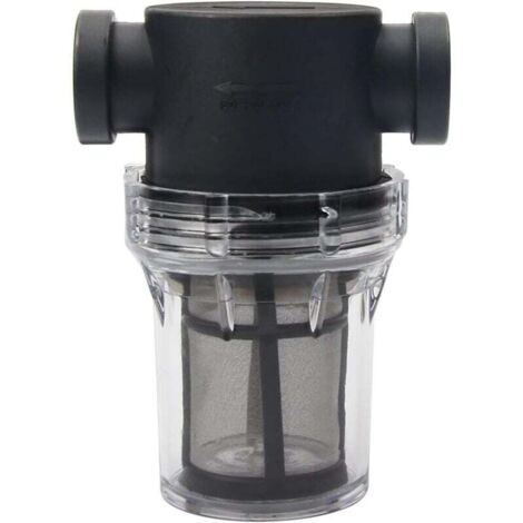 YMYNY Pipeline-Wasserpumpenfilter 1/2 Zoll mit 100 Mesh-Edelstahlsieb, Inline-Maschenfilter für die Gartenbewässerung