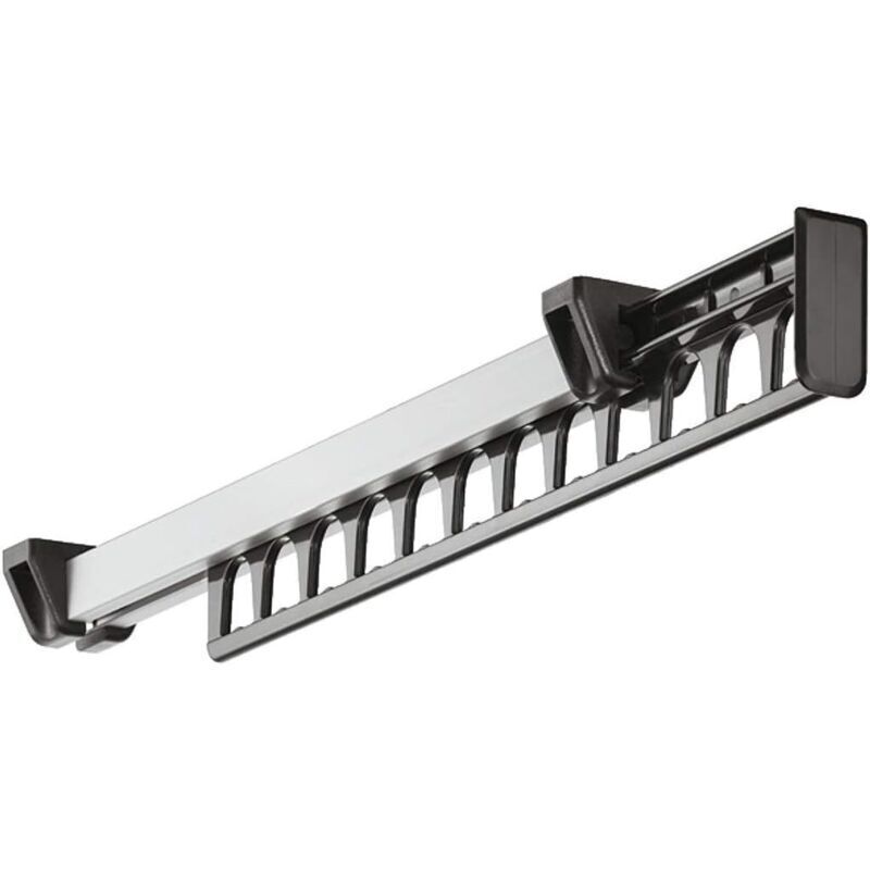 YMYNY Porte-vêtements Armoire Garde-Robe Extractible Coulissant pour Cintre Support Portemanteau for pour 12 Cintres Longueur 315 mm Lot de 1