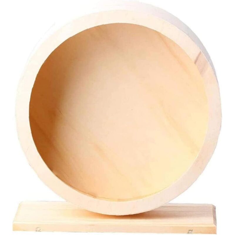Roue Hamster, Roue Hamster Silencieux Roue Bois Hamster Roue pour gerbilles Chinchillas Roue pour Petit Rongeur (s) - Ymyny
