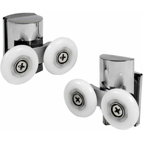 YMYNY Roulettes pour Porte de Douche , Haut et Bas, 23mm, Galets Coulissants - Lot de 2 pièces