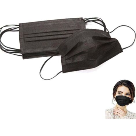 YMYNY Schwarze chirurgische Einweg-Schutzmasken in TNT -