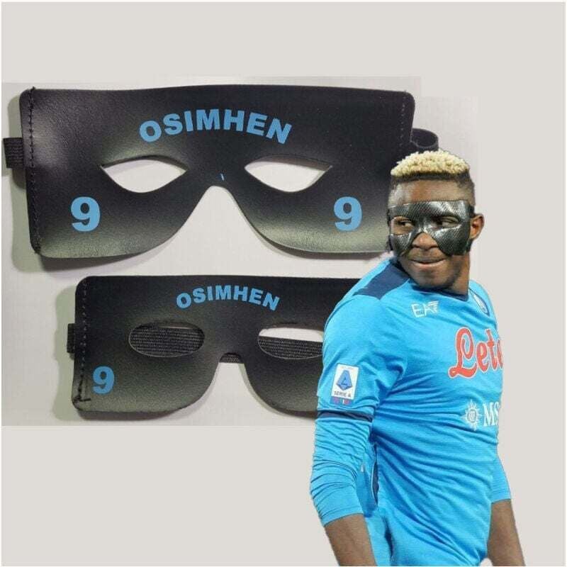 Image of Ymyny - Schwarze Maske Osimhen Napoli Fußballfans Kinder Jungen Scudetto Party -