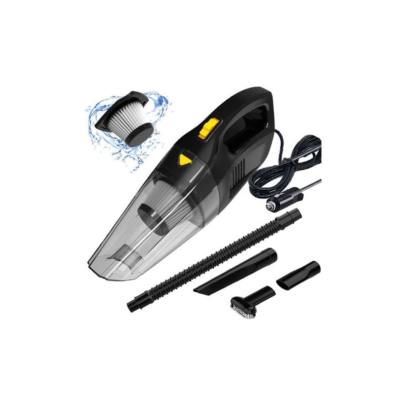 Ymyny - spirateur à main 3 en 1, aspirateur portable sans fil 120W / 7000PA avec filtre hepa, humide et sec, 30 minutes de travail, batterie