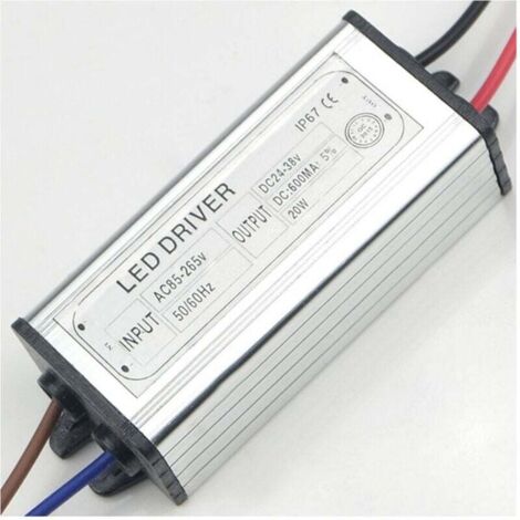 YMYNY Stabilisiertes Netzteil für LED-Scheinwerfer 220 V 10 W, 20 W, 30 W, 50 W, 80 W und 100 W - 20 Watt