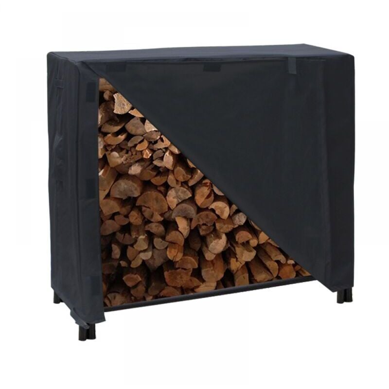 Support à bois de chauffage avec couvercle Grand support à bois de chauffage d'extérieur avec Oxford 420D imperméable - Ymyny