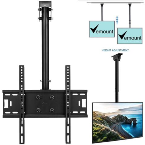 YMYNY Support de moniteur TV de 37" à 55" pour montage mural et plafond à 360° jusqu'à 50 kg -