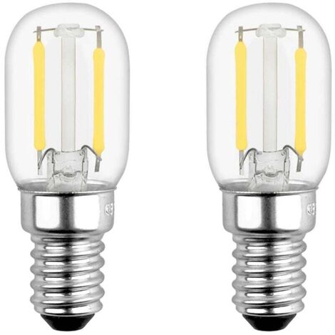 YMYNY T22 Ampoule LED,E14 2W Ampoule LEDÉquivalent 15W E14 Incandescent, Blanc Chaud 2700K, Petit LED pour Frigo/Lampe de Sel/Veilleuse Enfants, lot de 2