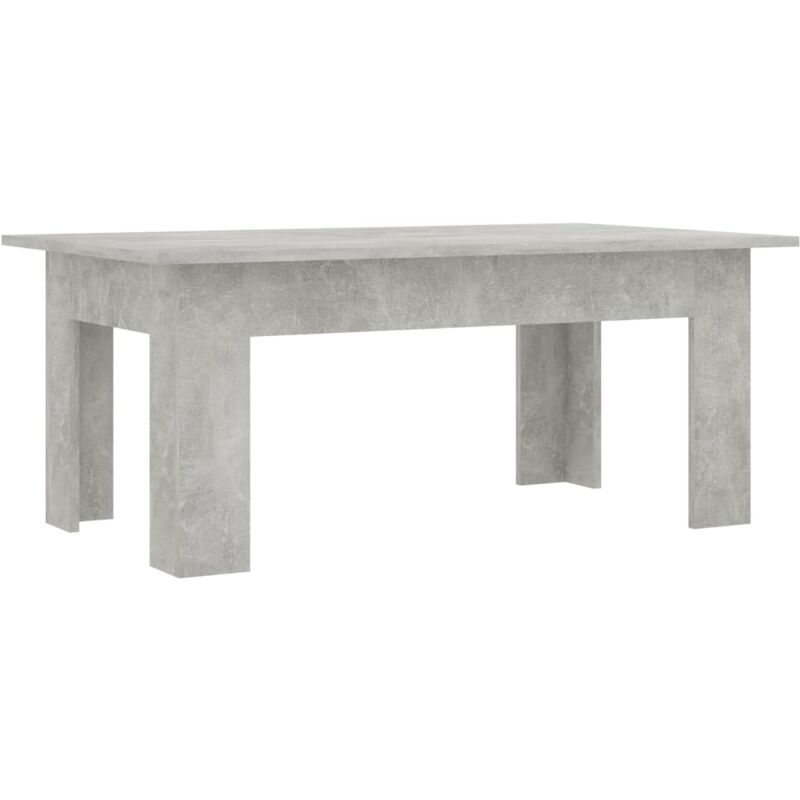 Ymyny - Table basse Gris béton 100 x 60 x 42 cm Aggloméré