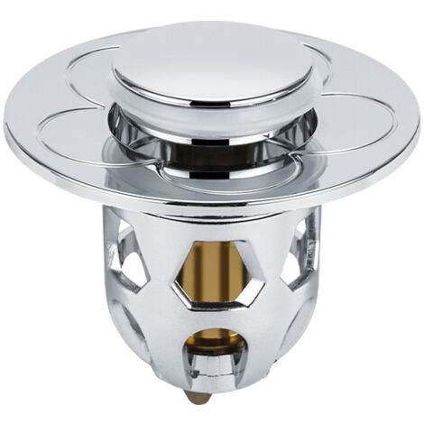 YMYNY Tapón de lavabo de acero inoxidable con núcleo de resorte para baño, desagüe universal para lavabo, filtro para lavabo, cesta para lavabo de baño