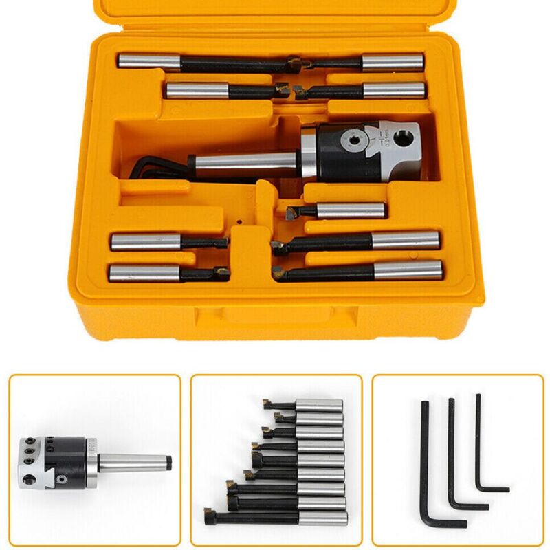 Ymyny - Tête de perçage MK2 M10 cnc tête de perçage ø 50 mm avec boîtier de barre d'alésage pour fraiseuse jeu d'outils de fraisage