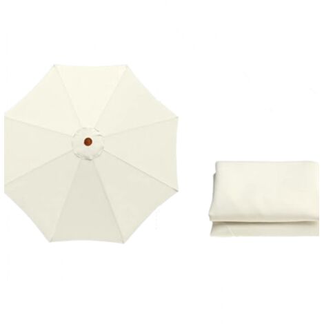 YMYNY Toile de rechange universelle pour parasol de jardin, terrasse, cour, plage, piscine, table de marché de 3 m