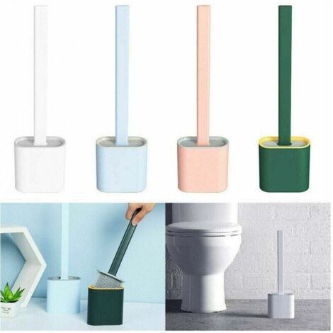 YMYNY Toilettenbürste aus Silikon mit wandmontiertem Bürstenhalter