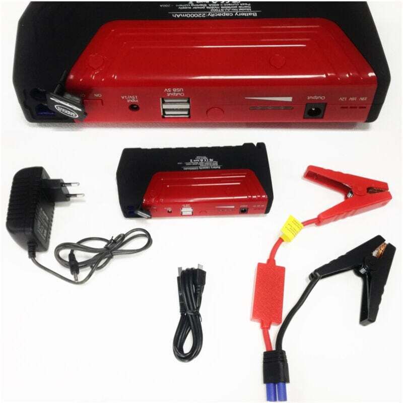 Image of Ymyny - Tragbares Starthilfegerät 2200A Auto Motorrad Batterie Starter 12V usb Ladegerät -