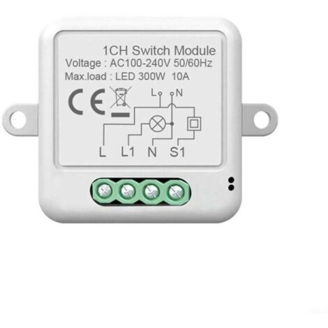YMYNY Tuya Smart Switch ZigBee Remote Switch Modul Unsichtbarer Zero Fire Switch Versteckter Schalter Timer, ZigBee Zero Fire 1 Weg