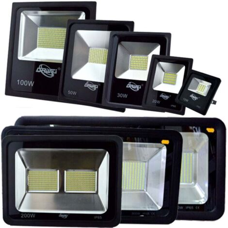 YMYNY Ultraheller LED-Fluter, wasserdichtes weißes Licht, Outdoor, Slim, IP66, 10 Watt