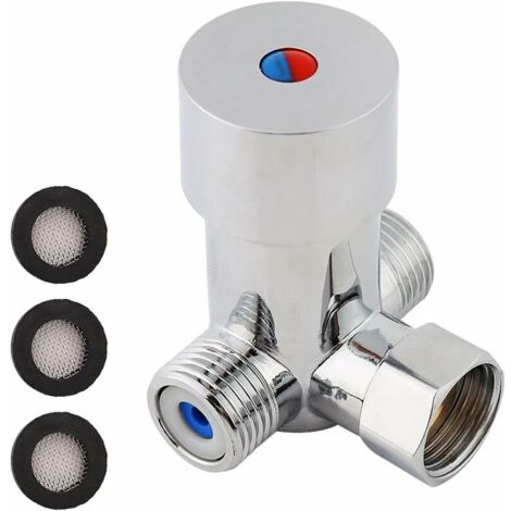 YMYNY Vanne Mélangeur Eau Chaude Froide Filetage Standard G1/2 pour Robinet Automatique