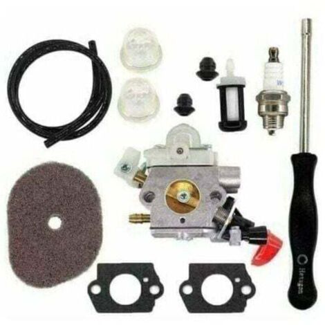 YMYNY Vergaser mit Luftfilter für Stihl FS40 FS50 FS56 FS70 FS70C FC70 FC56 FS56C HT56 HT56C KN56 KM56 KM56C Trimmerteile 4144 120 0608 41441200608 C1M-s267A,