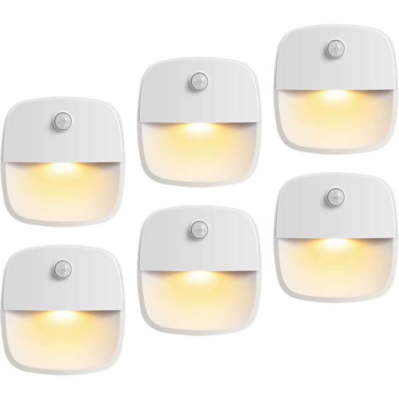Version améliorée) Lampe à détecteur de mouvement, veilleuse led sans fil alimentée par batterie, applique murale, éclairage de placard, éclairage
