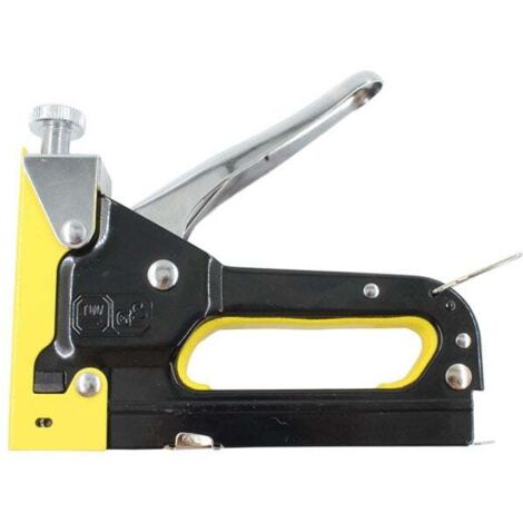 YMYNY Very durable 3-in-1 stapler with 3000 staples and staple removers, steel stapler and hand nailer for wall, wood, upholstery, DIY, fabric, armchair, decoration, carpentry