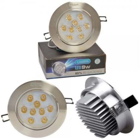 YMYNY Wisdom – 1–24 W LED-Einbaustrahler mit Feder, warmes und kaltes Licht, Wisdom – Kaltweiß – 9 Watt
