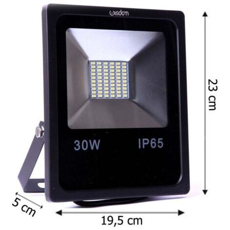 YMYNY Wisdom - Professioneller LED-Flutlichtstrahler 5730 für den Außenbereich IP65 Wisdom 30 W 2 Effizient - - Warmweiß -