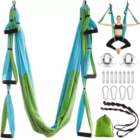 Yoga Aerien,Yoga Hamac Aerien,Fly Yoga Anti-gravité Durable Aerial Silks Équipements de Danse Aérienne Yoga Exercices d'inversion