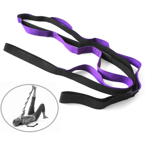 Adjustable Aerial Yoga Strap Elastic Stretch Door Hanging Yoga Belts  Hammock Swing Fitness Handstand Rope Training Device Women