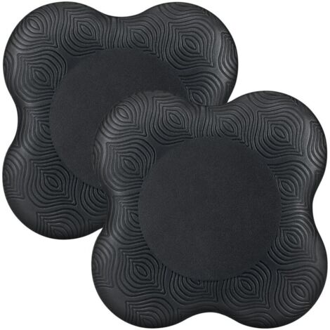 Yoga Genouillère 2 Pièces,Yoga Coussin De Genou Pad Genouillère,Antidérapantsnoires 20 20cm,pour le yoga, au stretching, protégeant genoux et les coudes Convient pour le yoga, le Pilates
